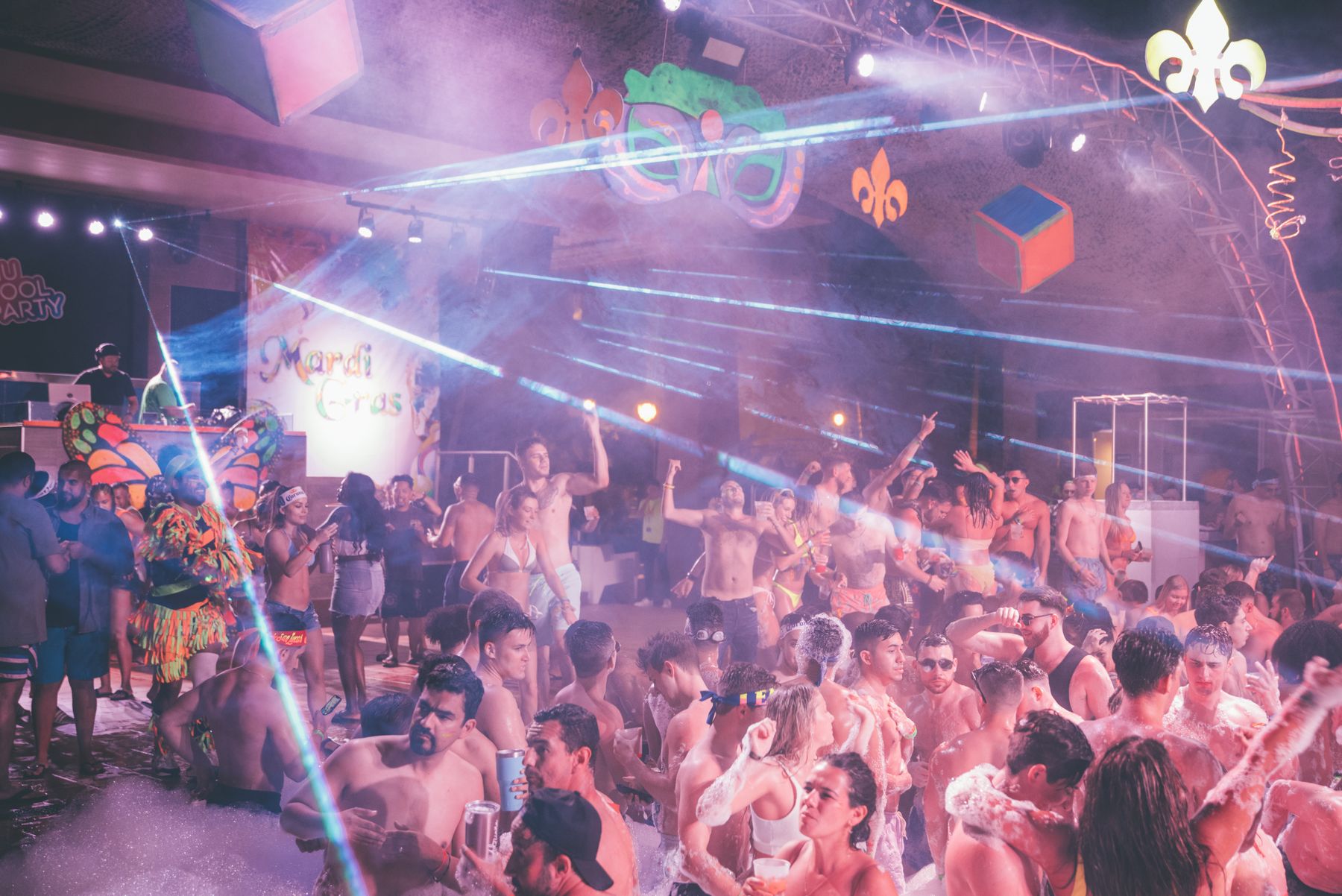 Wild stag hen party nightclub celebration